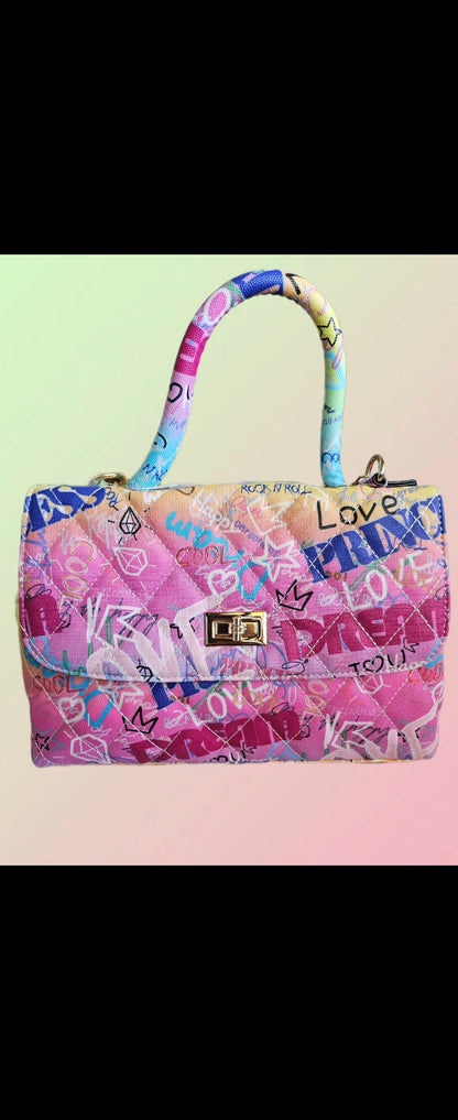 Dreamers Love Graffiti Handbag